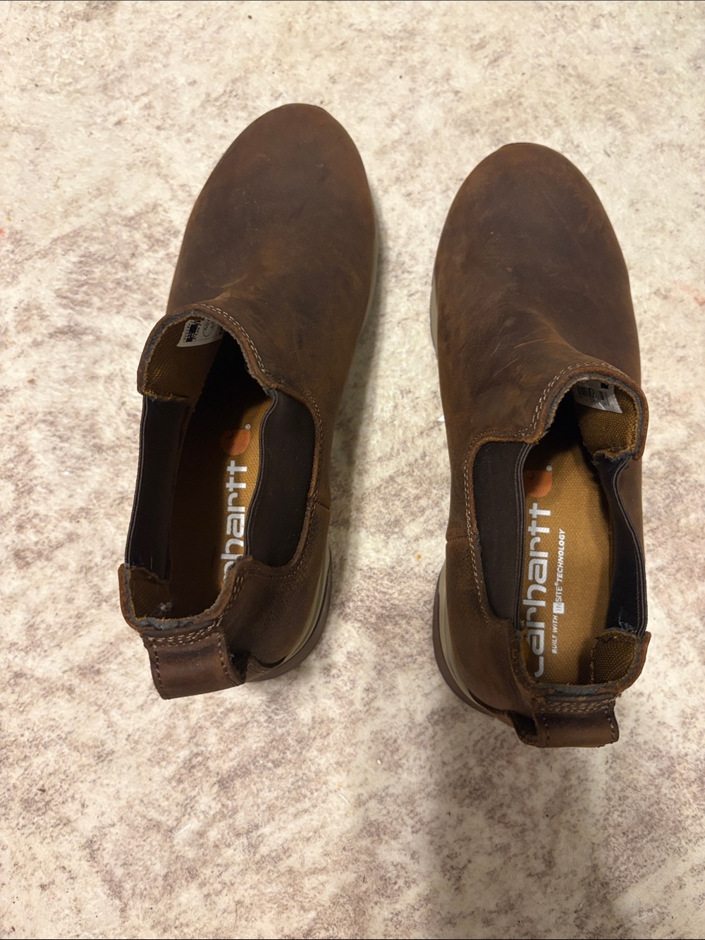 Carhartt Men's Brown Slip-On Chukka Work Boots